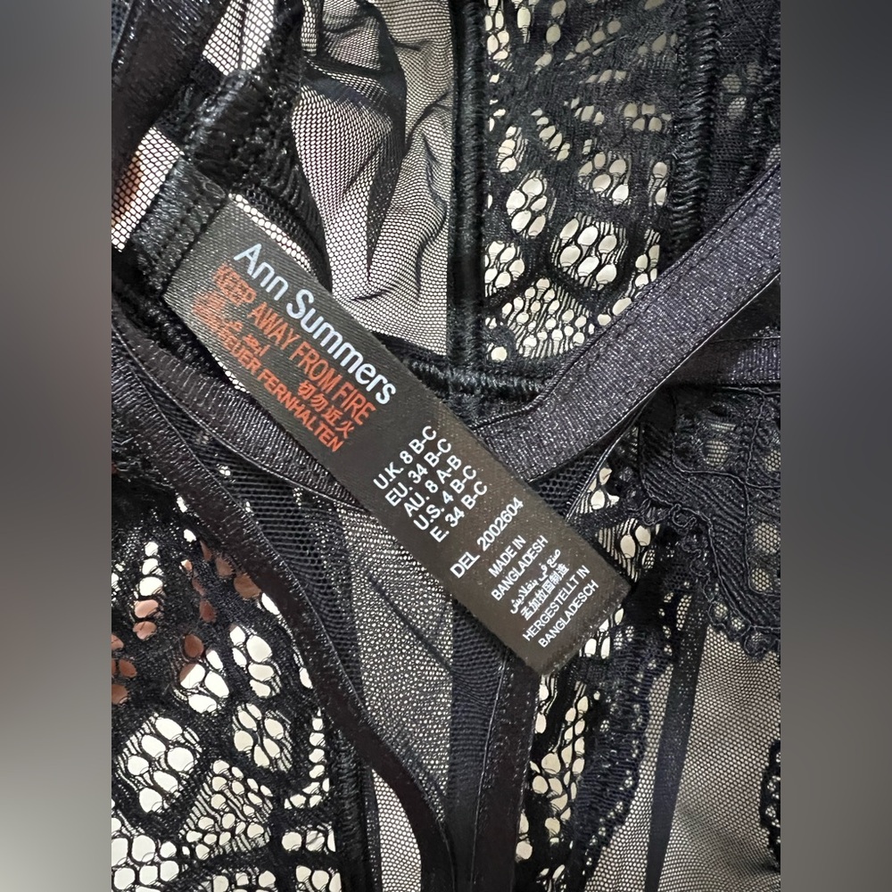 Lace Push-Up Teddy Bodysuit Lingerie NWOT - Picture 6 of 6